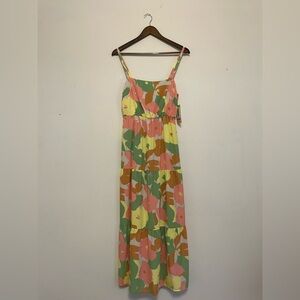 Social Standard by Sanctuary Floral Sleeveless Maxi Dress MEDIUM